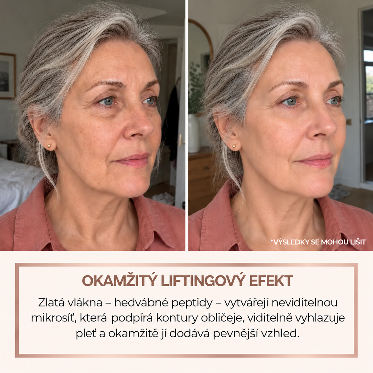 Hedvábné liftingové sérum s peptidy a kolagenem